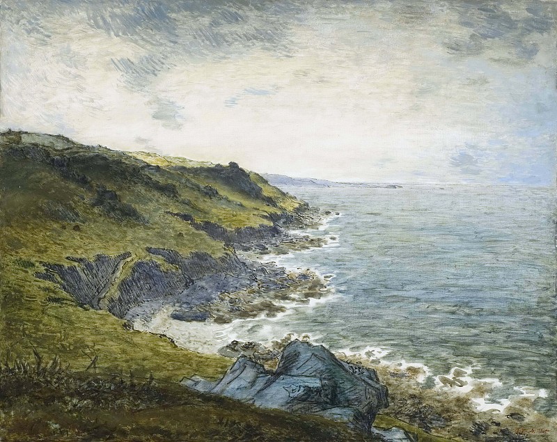 让-弗朗索瓦·米勒（ Jean-FrançoisMillet） –格雷维尔的海岸油画