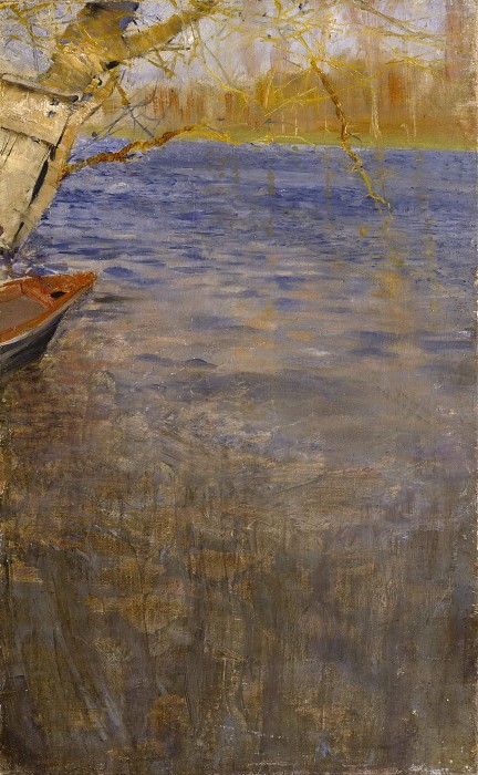 布鲁诺·利列佛斯（1860-1939）（Bruno Liljefors ）–在海边油画