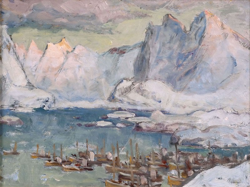 安娜·卡塔琳娜·博伯格（ Anna Katarina Boberg） –钓鱼季节高峰期的斯沃尔弗港口油画
