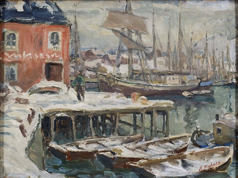安娜·卡塔琳娜·博伯格(Anna Katarina Boberg )–北极春季油画