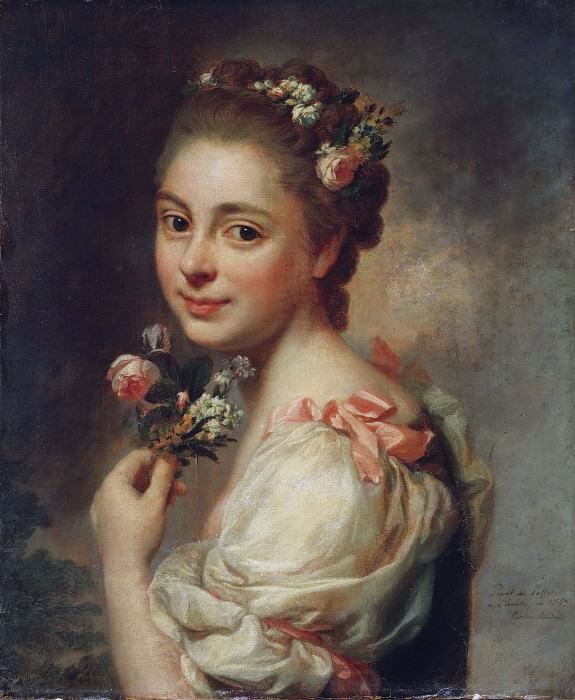 亚历山大·罗斯林（ Alexander Roslin） –艺术家妻子的肖像玛丽·苏珊油画