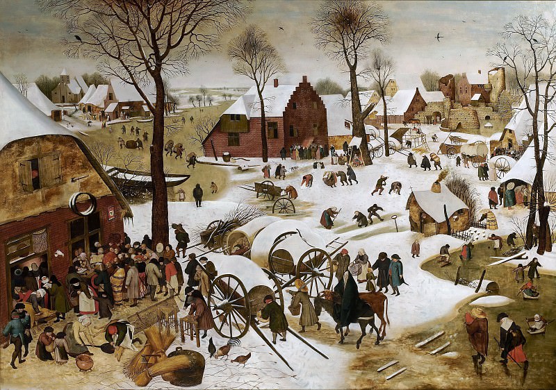 老彼得·勃鲁盖尔（ Pieter Brueghel the Younger） –伯利恒的人口普查油画