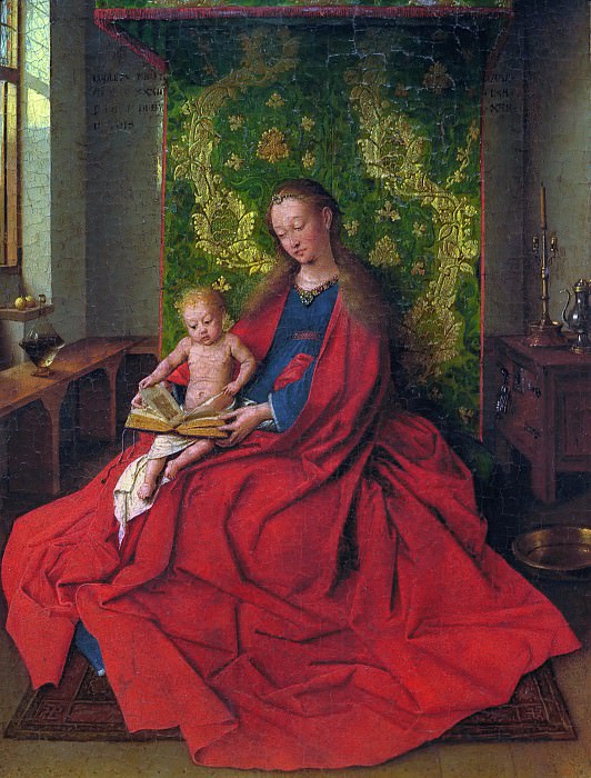 扬·范·埃克（ Jan van Eyck） –麦当娜和孩子油画