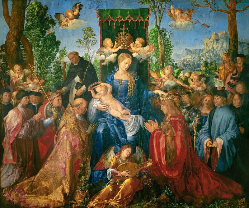 阿尔布雷希特·丢勒（ AlbrechtDürer） –念珠的盛宴油画
