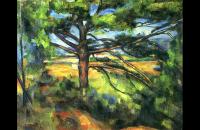 保罗·塞尚（ Paul Cezanne） –《艾克斯附近的大松树》油画作品