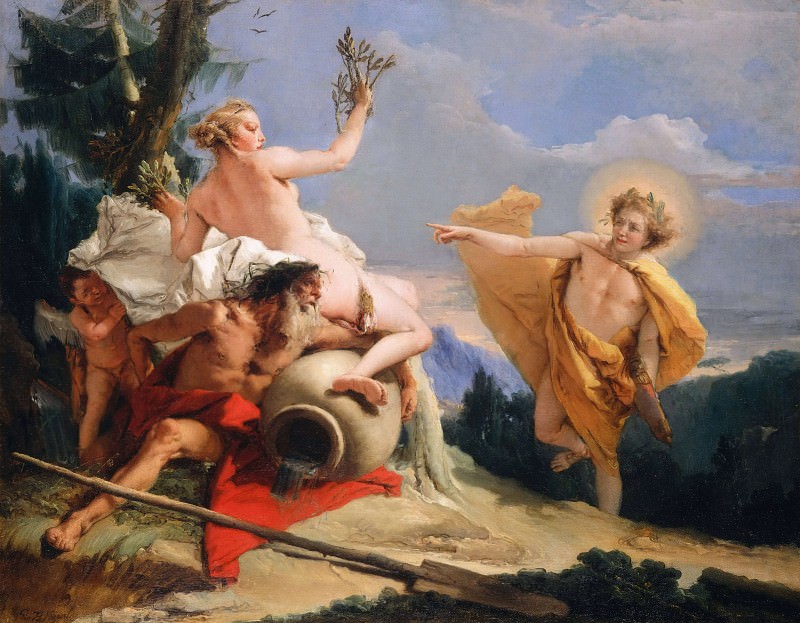乔瓦尼·巴蒂斯塔·提埃波罗(Giovanni Battista Tiepolo) -阿波罗追求达芙妮作品