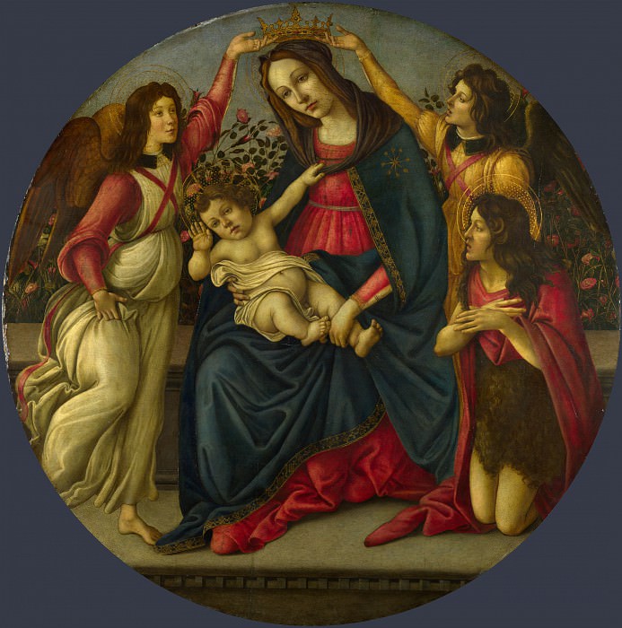 桑德罗·波提切利（ Sandro Botticelli） -麦当娜和圣约翰与两个天使的孩子作品