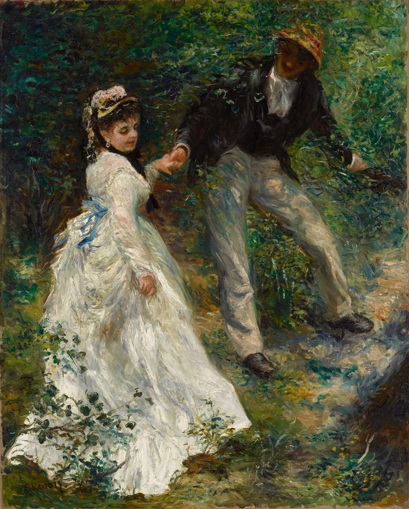 皮埃尔·奥古斯特·雷诺阿（Pierre-Auguste Renoir）–散步（踏青）高清下载