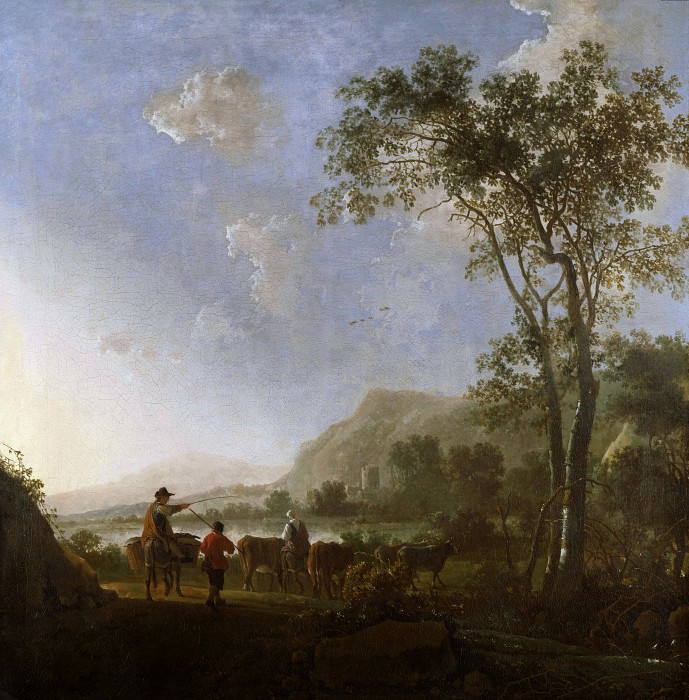 艾伯特·奎普 （Aelbert Cuyp）-高地的牧羊人作品下载