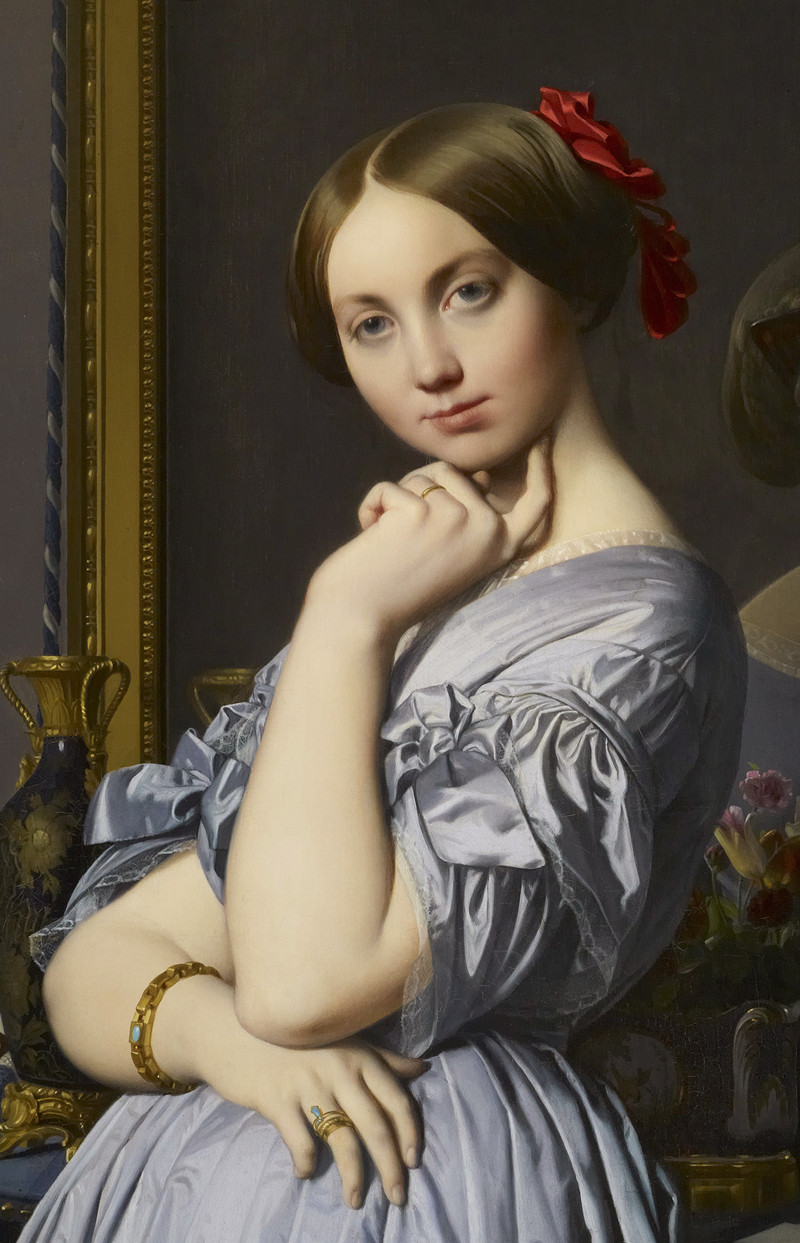 让·奥古斯特·多米尼克·安格尔( Jean Auguste Dominique Ingres) –路易斯·奥松维尔伯爵夫人肖像画