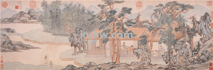 明 文徵明 真赏斋图卷  作品下载