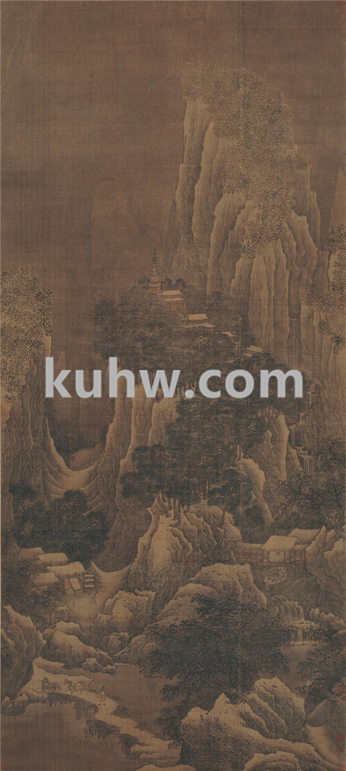 宋人 雪麓早行图轴  作品下载