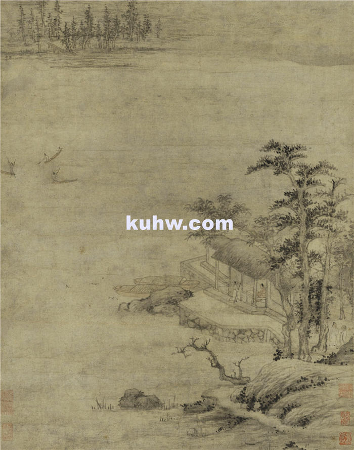 元 赵原 合谿草堂图轴 作品下载