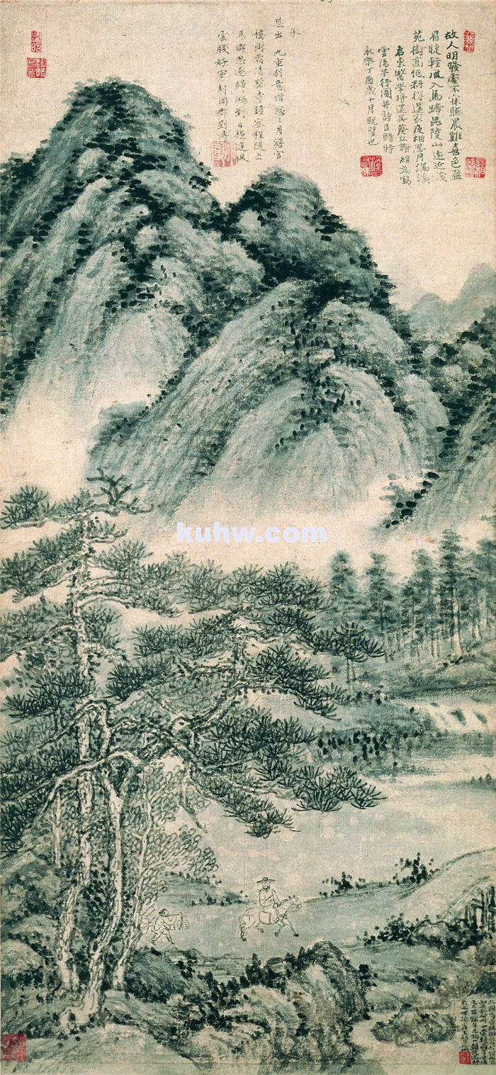 明 谢缙 云阳早行图轴 作品下载