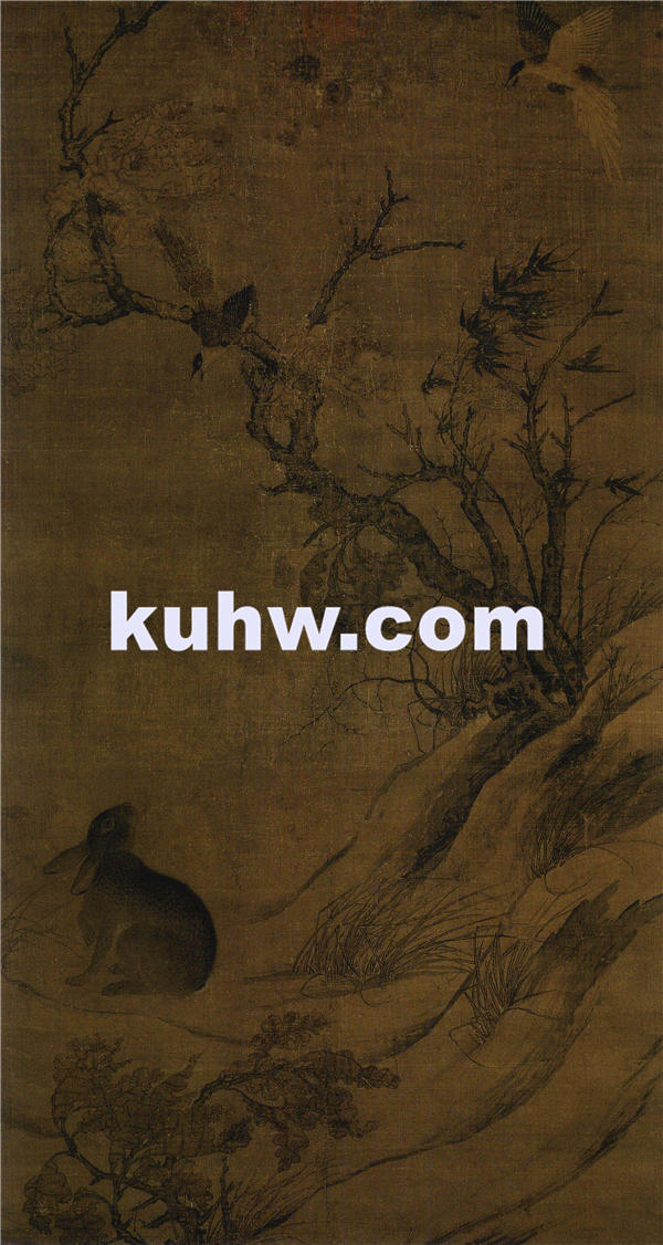 崔白 双喜图轴 北宋 作品下载