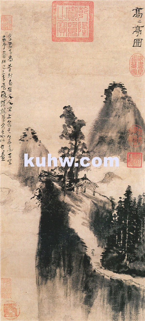 方从义 高高亭图轴 元 作品下载