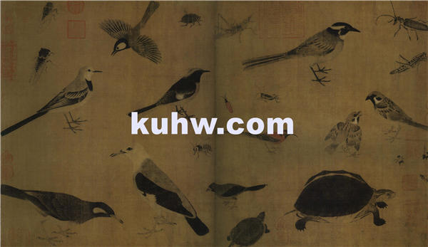 黄筌 写生珍禽图卷 五代 作品下载