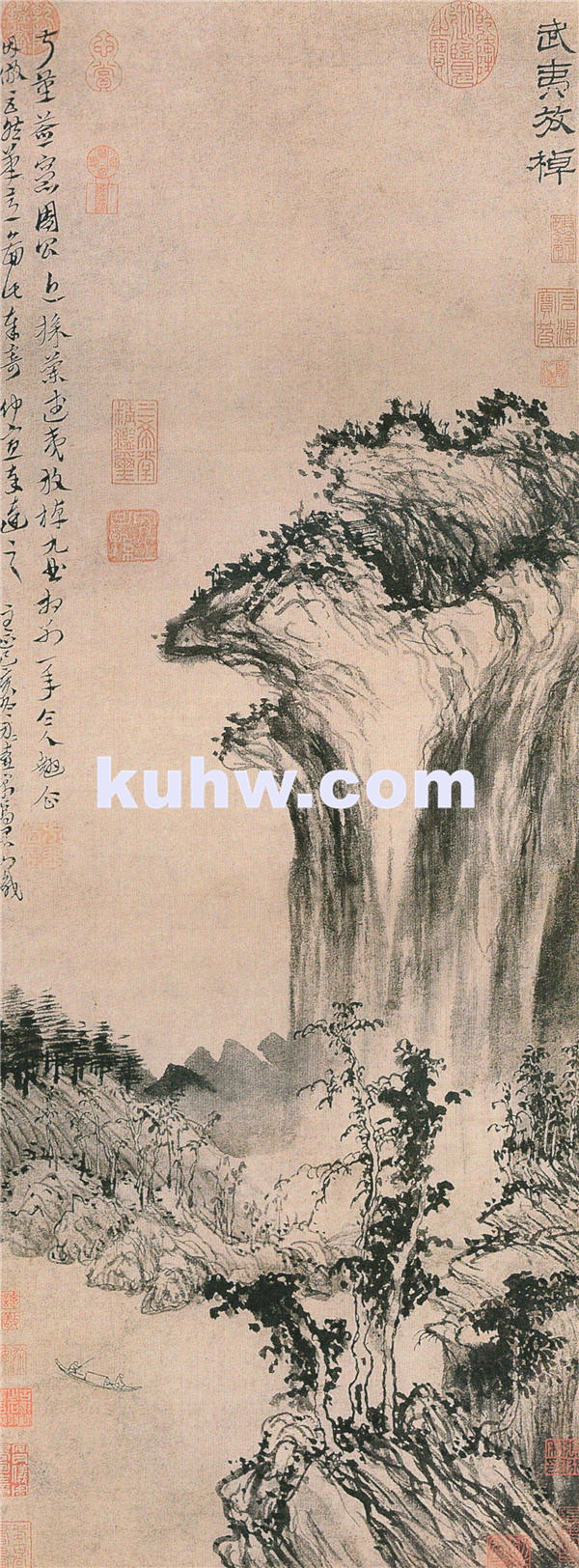 方从义 武夷放棹图轴 元 作品下载