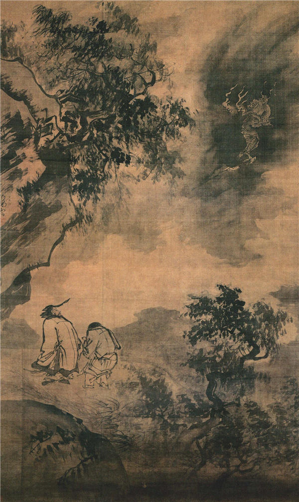 汪肇 起蛟图轴 明 作品下载