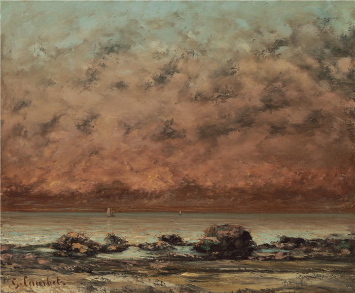 古斯塔夫·库尔贝-特鲁维尔的黑岩（ 1866）作品下载