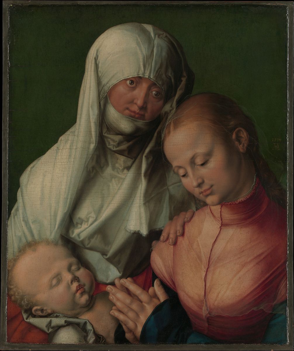阿尔布雷希特·丢勒（Albrecht Dürer）（1471-1528）-圣母子与圣安妮 作品下载