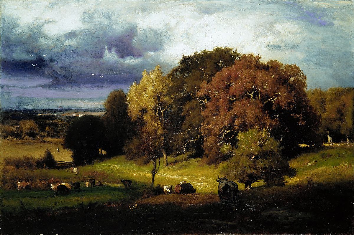 乔治·英尼斯（George Inness）-秋天的橡树 作品下载