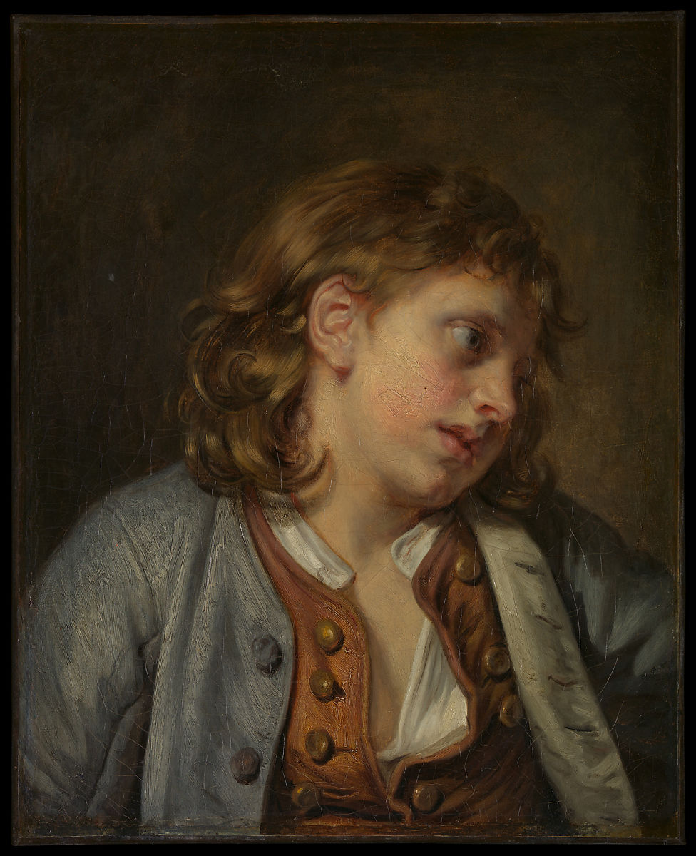 让-巴蒂斯特·格鲁兹（Jean-Baptiste Greuze）-一个小男孩的头作品下载