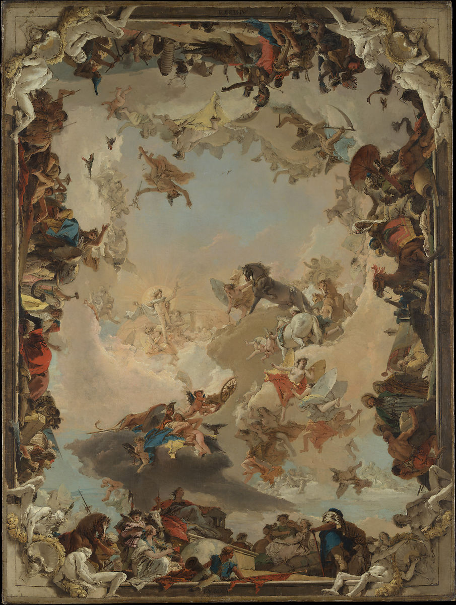 乔瓦尼·巴蒂斯塔·提埃波罗（Giovanni Battista Tiepolo） -行星与大陆的寓言 作品下载