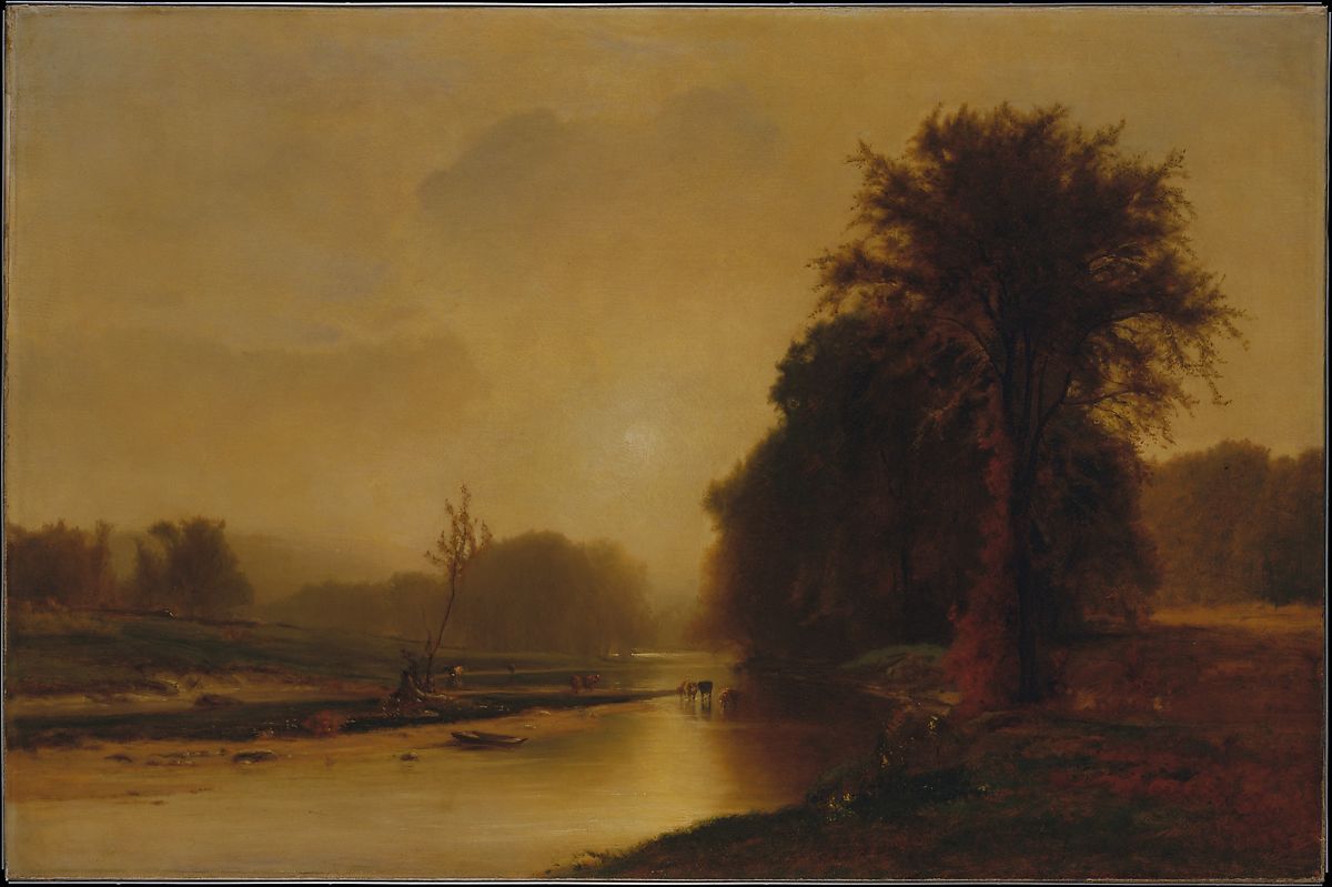 乔治·英尼斯（George Inness）-秋天的草地 作品下载