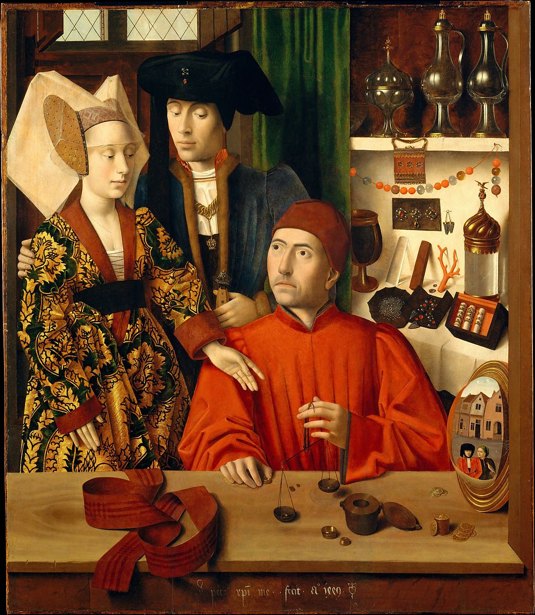 彼得鲁斯·克里斯特斯（Petrus Christus）-店里的金匠 作品下载