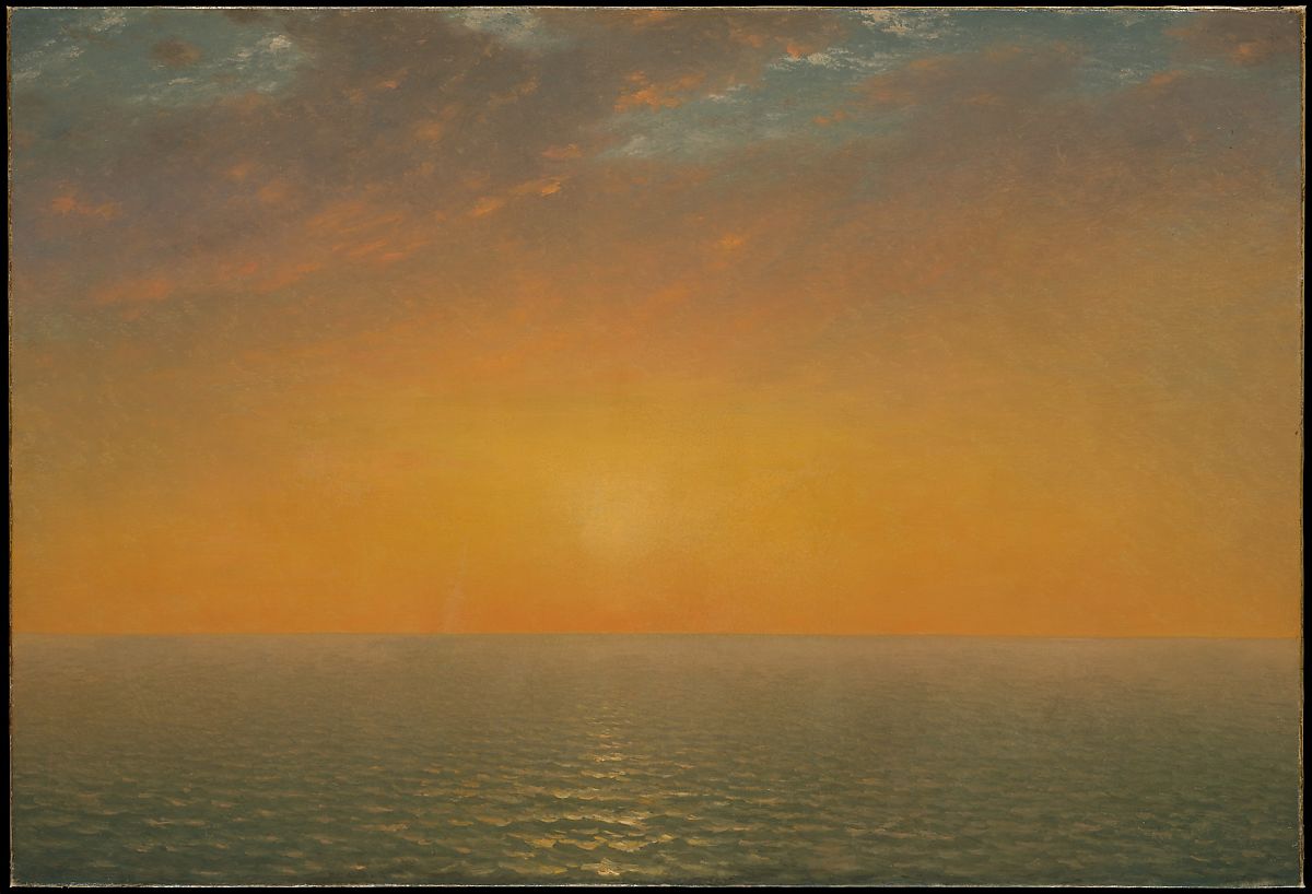 约翰·弗雷德里克·肯塞特(John Frederick Kensett)-海上日落 作品下载