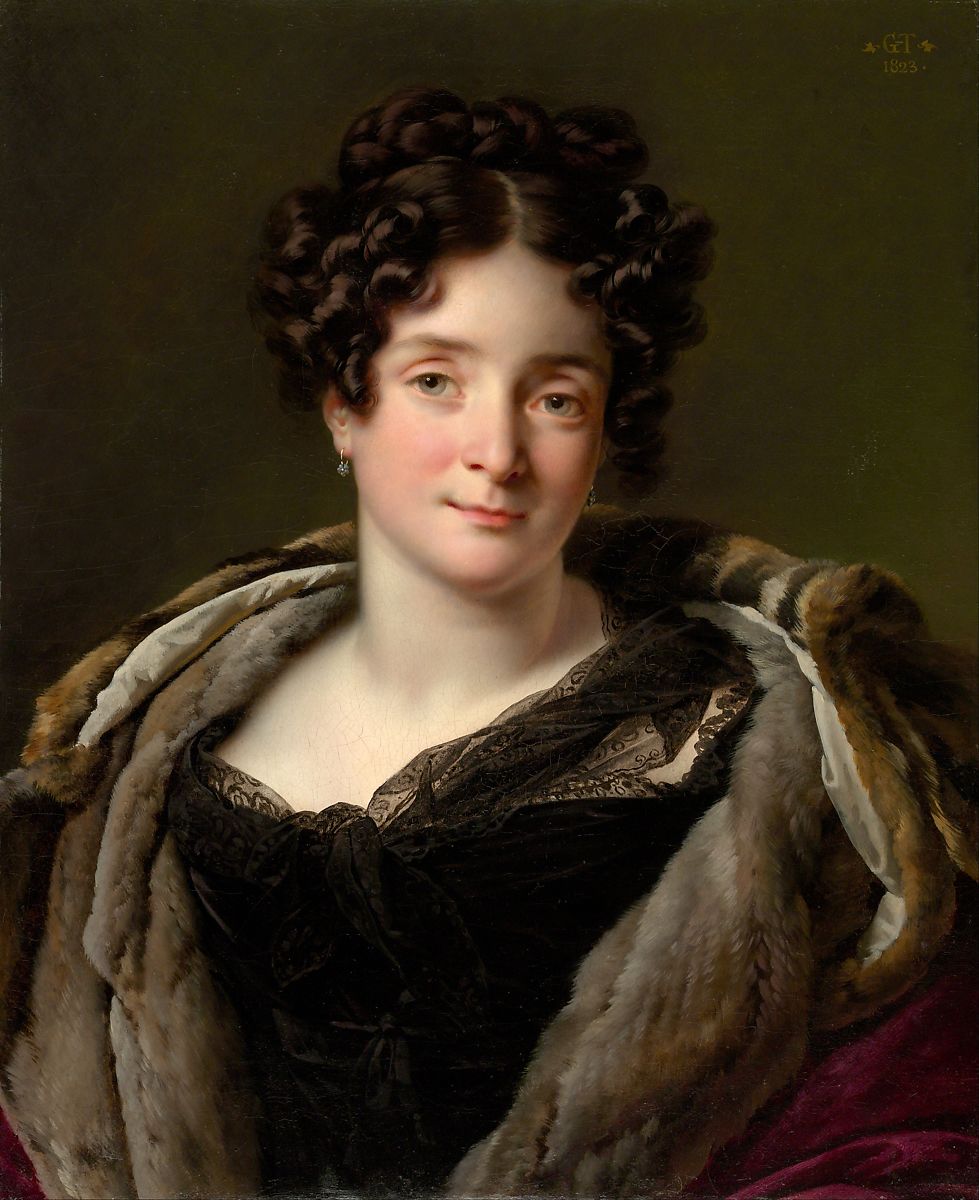 雅克·路易·大卫（Jacques Louis David）-雅克·路易·埃蒂安·里泽特夫人 作品下载