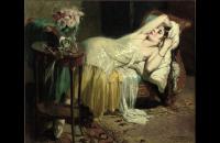 亨利·约瑟夫·托马斯（比利时，1878-1972年）-经过一夜不眠 作品欣赏