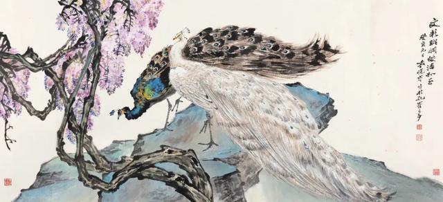 图文教程：写意白孔雀画法步骤