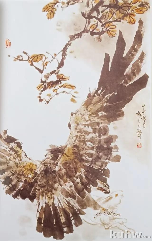 鹰的写意画法「中国画教程」