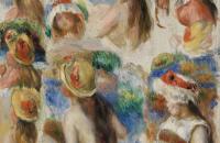 皮埃尔·奥古斯特·雷诺阿（Pierre-Auguste Renoir）–头部研究 作品欣赏