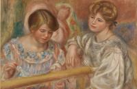 皮埃尔·奥古斯特·雷诺阿（Pierre-Auguste Renoir）–刺绣（Les Brodeuses） 1902作品欣赏