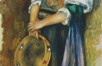 皮埃尔·奥古斯特·雷诺阿（Pierre-Auguste Renoir）–小手鼓的意大利女人 1881