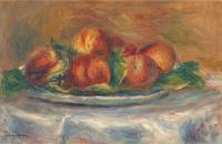 皮埃尔·奥古斯特·雷诺阿（Pierre-Auguste Renoir）–盘子里的桃子 1905
