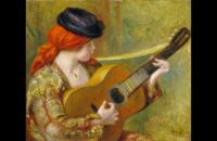 皮埃尔·奥古斯特·雷诺阿（Pierre-Auguste Renoir）–西班牙年轻女子带着吉他 1898