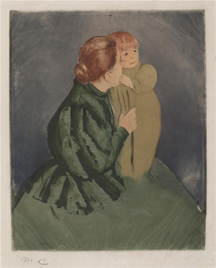 玛丽·卡萨特(Mary Cassatt)-农民母亲和儿童 1894 作品下载