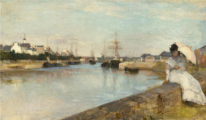 贝特·莫里索（Berthe Moriso）-洛里昂港口 1869 作品下载