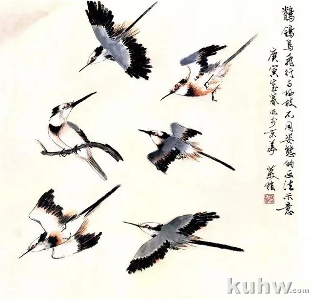 图文教程:写意花鸟画技法之鸣禽画法