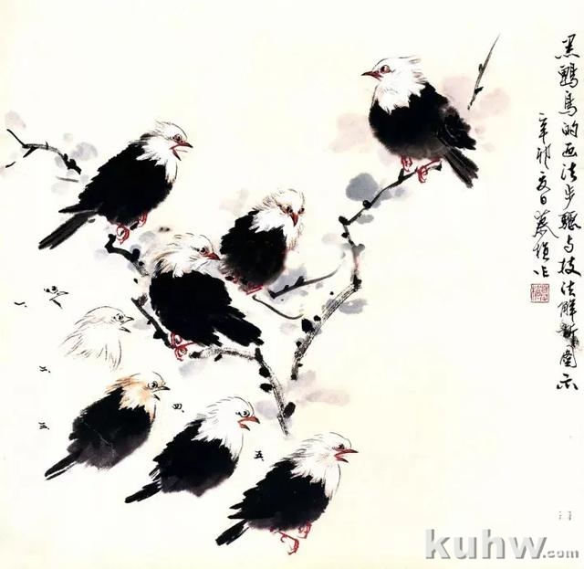 图文教程:写意花鸟画技法之鸣禽画法