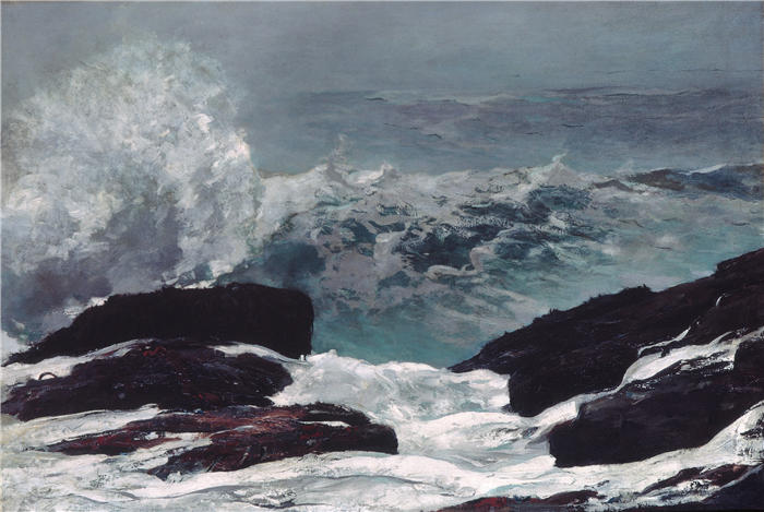 温斯洛·荷马（Winslow Homer）作品《缅因州海岸 1896》高清下载
