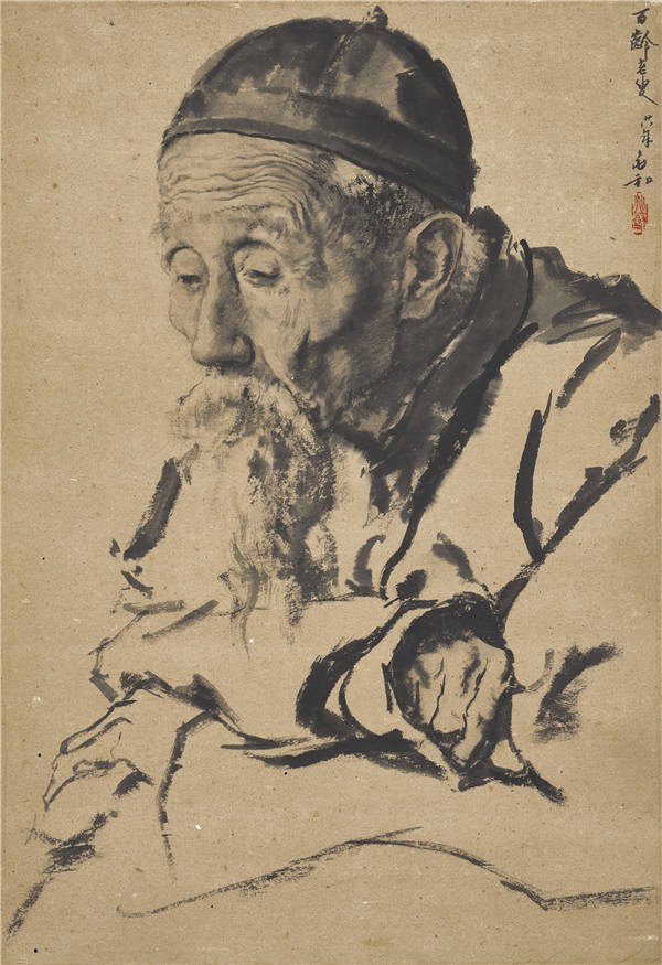 蒋兆和（1904-1986）-老人 作品下载