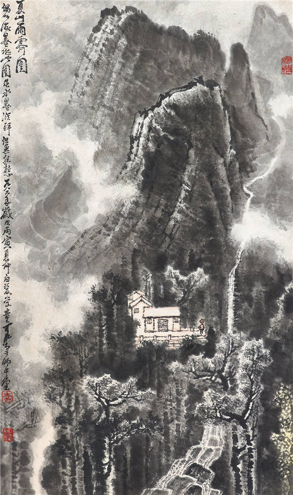 李可染（1907-1989）-朦胧的夏日山脉 作品下载