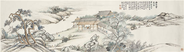 吴琴木（1894-1953）-在西溪玩琴 作品下载