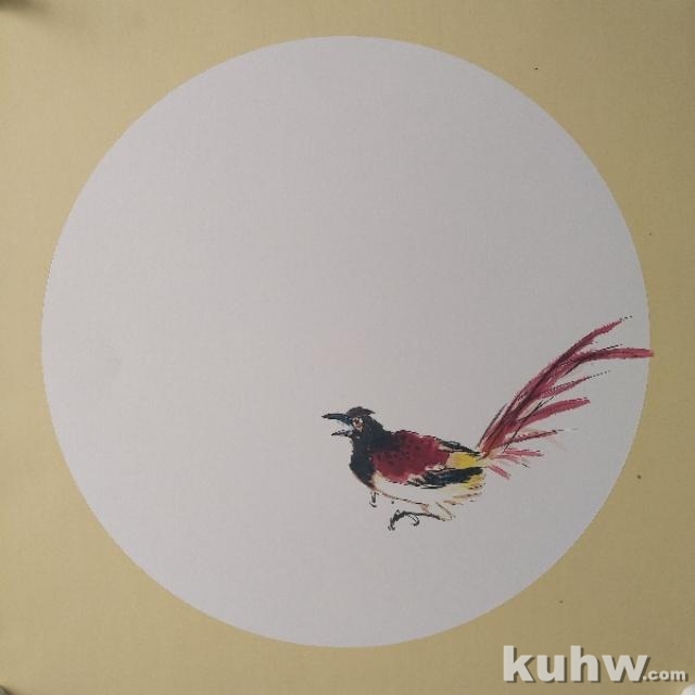 《紫云》——红嘴蓝鹊和紫藤的画法