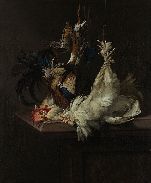 威廉·范·阿斯特（Willem van Aelst）：静物与鸡 作品下载